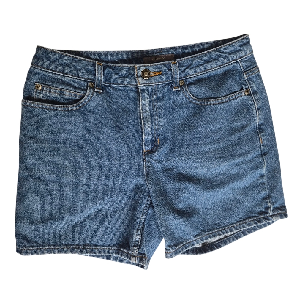 Classic Y2K Mid Rise Cotton 6" Granola Girl Denim Liz Claiborne Shorts! Size 6